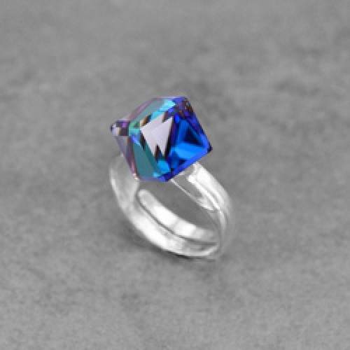 Inel Bermuda Blue Cube