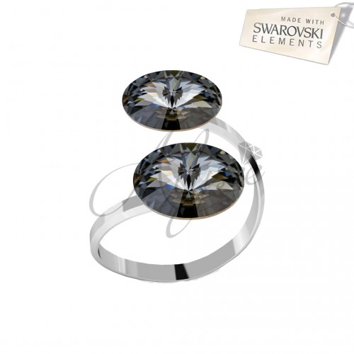 Inel Silver Night - 2 Rivoli 