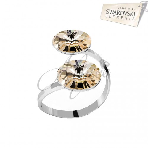 Inel Golden Shadow - 2 Rivoli 