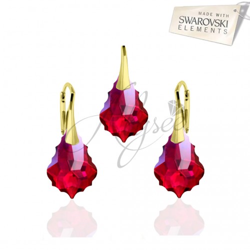Set Baroque Ruby Gold