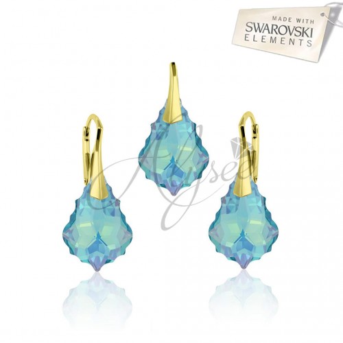 Set Baroque Aquamarine Gold