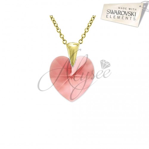 Pandantiv Heart Blue Rose Gold