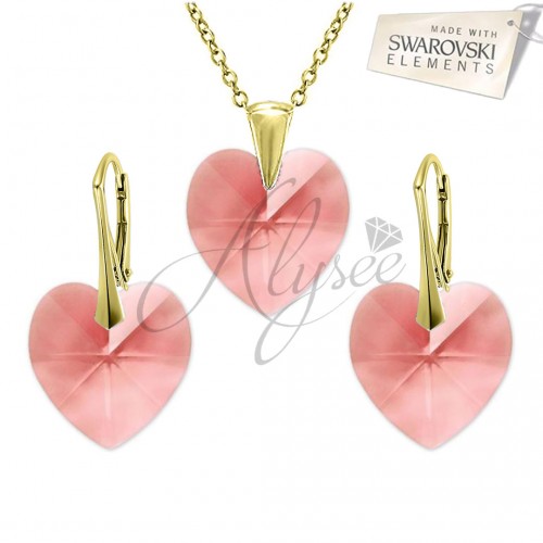 Set Heart Blush Rose Gold