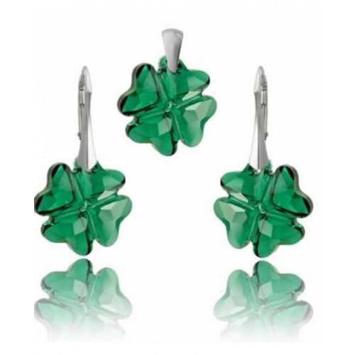Set Clover Emerald 