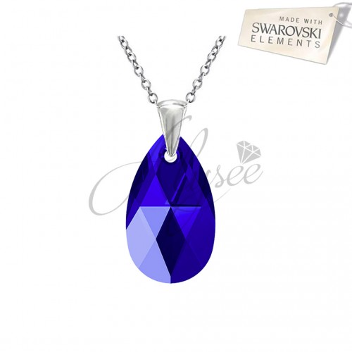 Pandantiv Pear Majestic Blue 