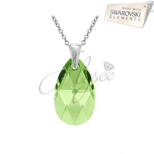 Pandantiv Pear Peridot 